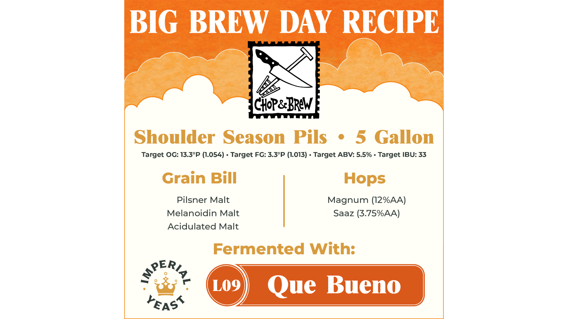 Shoulder Season Pils Homebrew Recipe Chop And Brew 3536